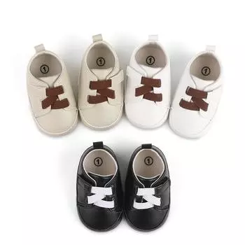 Обувь для малышей, простая обувь на липучке в стиле ретро для маленьких мальчиков и девочек, мягкая нескользящая детская обувь, детская повседневная обувь 1