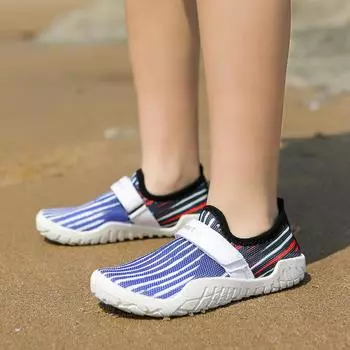 Обувь для малышей Slipstop Босиком для младенцев, детей, мальчиков и девочек, для воды, пляжная обувь для плавания, для детей, быстросохнущая 35 белый