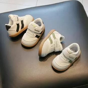 Обувь для малышей Весна и осень Новая детская мягкая подошва Функциональная обувь Детская простая одинарная обувь Модная обувь для досок 16