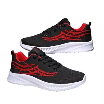 Обувь для мужчин Легкая сетчатая походная модная повседневная обувь на плоской подошве для спорта на открытом воздухе, бега, дышащая, для ходьбы, спортивная обувь для женщин 38 черный белый