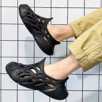 Обувь для мужчин Лето 2024 Мужские сандалии Hole Beach Номер 41 Повседневное использование Роскошные дизайнерские дешевые Распродажа Высокое качество Новые низкие цены 36