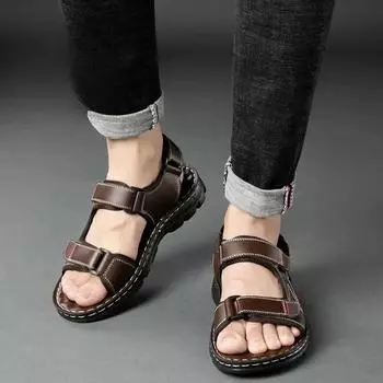 Обувь для мужчин Повседневная пляжная нескользящая мужская обувь Сандалии для отдыха на природе Оригинальная дорогая распродажа Купить по предложению Оптовая продажа Высокое качество V 37