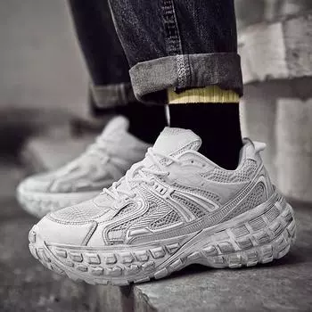 Обувь для мужчин, повседневные кроссовки, кроссовки на шнуровке, модные студенческие кроссовки, мужские теннисные туфли высокого качества, размеры 39-44 39 чёрный