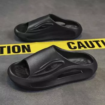 Обувь для мужчин Сандалии Мужские тапочки Унисекс Мягкие и удобные Износостойкие Домашние тапочки Износостойкие Нескользящие Унисекс 40 чёрный