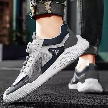 Обувь для мужчин, тренд 2024 года, дышащие мужские повседневные кроссовки из сетки, все бренды, обувь в рекламе, походы, треккинг, спортзал, спортивная корейская, широкая 39