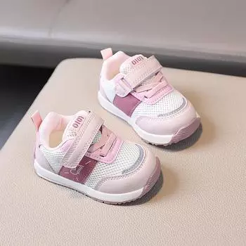 Обувь для обучения ребенка 1-6 лет, подходящая для длины стопы 11-17 см, универсальная дышащая спортивная обувь, мягкая подошва, обувь Forrest Gump 16