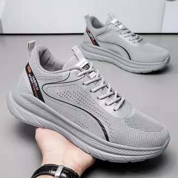 Обувь для папы, четыре сезона, новые низкие дышащие спортивные туфли, легкая толстая подошва, износостойкая повседневная обувь, универсальные трендовые кроссовки 39