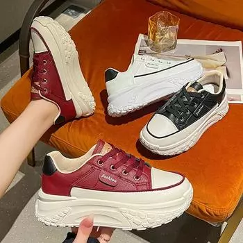 Обувь для папы, детская, весна-осень, платформа, новая, повседневная, спортивная, женская, кроссовки для бега для студентов 35