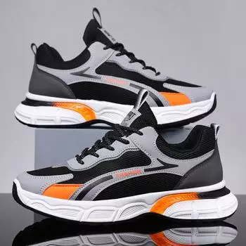 Обувь для папы, летняя сетчатая мужская повседневная удобная спортивная обувь, молодежная дорожная обувь для бега, четыре сезона 39