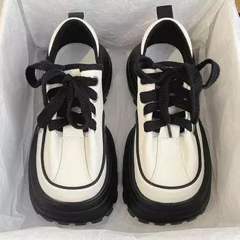 Обувь для папы Маленькие женские туфли, увеличивающие рост Туфли в форме торта с толстой подошвой Новые женские туфли Универсальные модные женские туфли 35