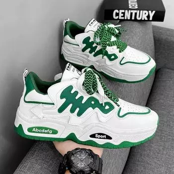 Обувь для папы мужская модная универсальная летняя нишевая повседневная обувь для мальчиков весна и осень спортивная обувь для увеличения веса модная обувь для хлеба 39