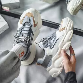 Обувь для папы, мужская весенняя модная повседневная обувь, мужская низкая модная спортивная обувь на платформе для отдыха на открытом воздухе для мужчин 39