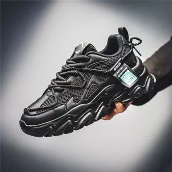 Обувь для папы мужская весенняя сетчатая нишевая конструкция sense original маленькие белые туфли молодежная толстая подошва усиливающая спортивная мужская обувь 39