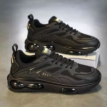 Обувь для папы, новые мужские туфли, всесезонные дышащие кроссовки для бега, повседневная обувь, пара, универсальная ночная воздушная подушка, амортизация, спортивная обувь Tide 36