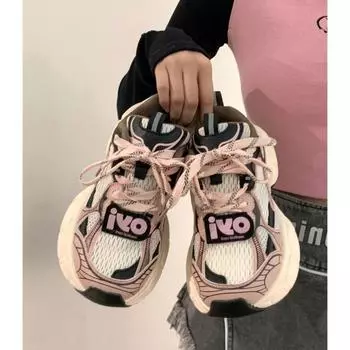 Обувь для папы, сетчатая, дышащая, мягкая, толстая подошва, универсальная, спортивная, студенческая, повседневная обувь 35