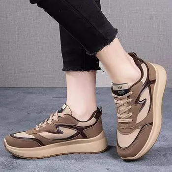 Обувь для папы в стиле ретро, женская весенне-осенняя новая спортивная повседневная обувь, толстая подошва, увеличенная Cortez 35 чёрный