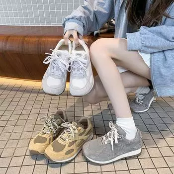 Обувь для папы, весна 2025, новые сетчатые дышащие кроссовки на платформе в стиле ретро, немецкие кроссовки, универсальные повседневные спортивные кроссовки Forrest Gump 35