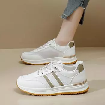 Обувь для папы, женская летняя новая обувь в стиле Ins, студенческая обувь, толстая подошва, увеличенная, для отдыха, кроссовки для женщин 35