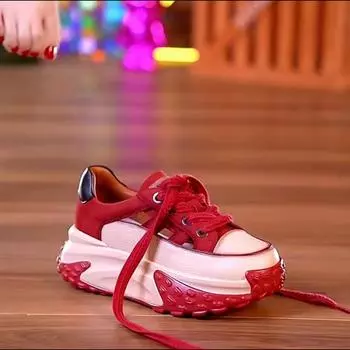 Обувь для папы, женская летняя открытая новая весенне-осенняя универсальная спортивная обувь с толстой подошвой, модная 35