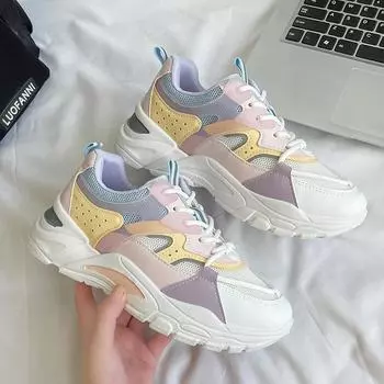 Обувь для папы, женская, низкая, студенческая, повседневная, на платформе, универсальная, спортивная, для бега, модная обувь 35 хаки