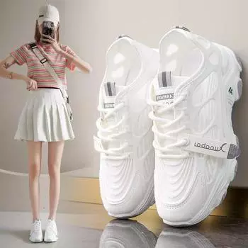 Обувь для папы, женская, новая, женская, летняя, дышащая, сетчатая обувь, белые туфли, тонкие, сетчатые, женские кроссовки 35