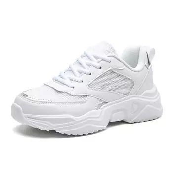 Обувь для папы, женская обувь Ins Tide, осенняя обувь для отдыха на платформе, весенние и осенние женские маленькие белые спортивные туфли отправляются от имени других лиц. 35 белый