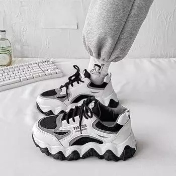 Обувь для папы, женская обувь, трендовая весна и осень, новая универсальная дышащая сетчатая обувь для отдыха и спорта, белая женская обувь 35 белый