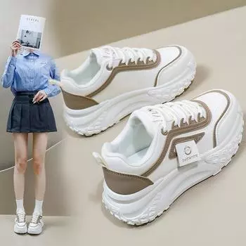 Обувь для папы, женская весенняя новая модная студенческая обувь в корейском стиле, кроссовки для отдыха на толстой подошве Zy0019 35