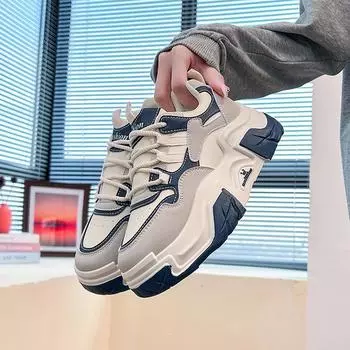 Обувь для папы, женская весенняя новая студенческая модная обувь, универсальная спортивная повседневная обувь на платформе 35