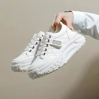 Обувь для папы, женская весенняя новинка, модная универсальная спортивная обувь на платформе, весенне-осенняя повседневная обувь 35