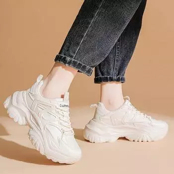 Обувь для папы, женская зимняя новая резиновая женская обувь с мягкой подошвой, однотонные милые крутые стильные женские повседневные кроссовки 35