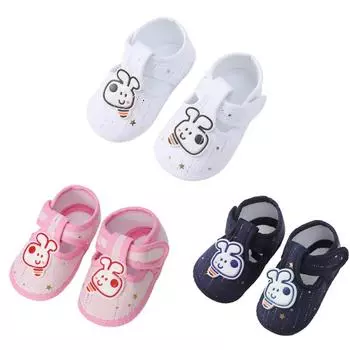 Обувь для первых ходунков для младенцев, нескользящая обувь с мультяшным рисунком 11