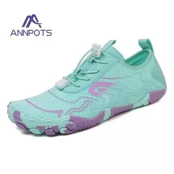 Обувь для плавания на открытом воздухе для серфинга и водных видов спорта для женщин и мужчин Обувь для плавания на пять пальцев вверх по течению для ходьбы босиком Пляжные виды спорта Кроссовки для спортзала Унисекс 35