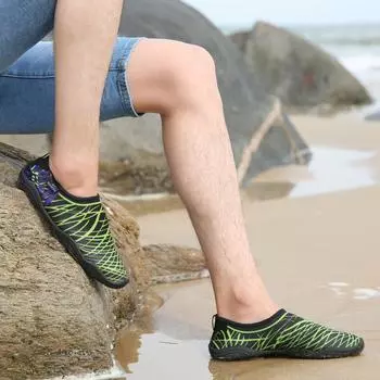 Обувь для плавания на открытом воздухе, мужская и женская, пляжная обувь, обувь для дайвинга, сноркелинга, быстросохнущая обувь для ходьбы по болотам, для занятий йогой в помещении, фитнесом 35 белый