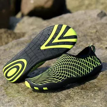 Обувь для плавания Нескользящая пляжная обувь для дайвинга на открытом воздухе Обувь для двоих для ручья Обувь для босых ног Обувь для сноркелинга Обувь для ходьбы по болоту 35 чёрный