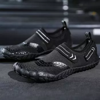 Обувь для плавания, уличная пляжная обувь для дайвинга, обувь с мягкой подошвой для восходящих потоков, мужская и женская уличная обувь для фитнеса 35 чёрный