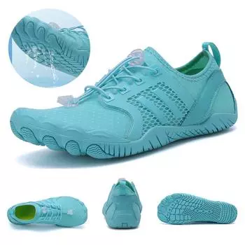 Обувь для плавания унисекс, женские кроссовки для плавания, дренажная обувь Aqua, мужская быстросохнущая обувь для фитнеса, сандалии для дайвинга босиком в реке и море 35 чёрный