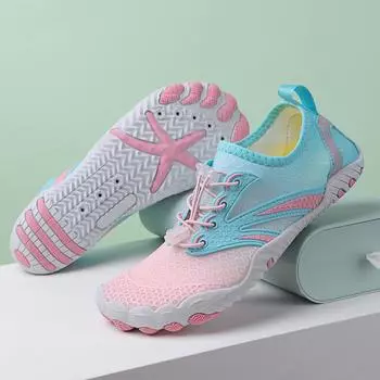 Обувь для пляжа на открытом воздухе Обувь для треккинга в ручье Обувь для дайвинга в воде Обувь для плавания Фитнес Велоспорт Альпинизм Обувь с пятью пальцами S 35 чёрный