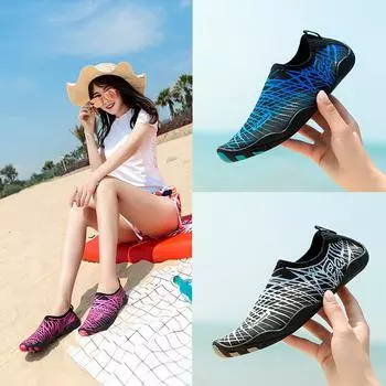 Обувь для пляжного плавания, йоги, фитнеса, ходьбы, подводного плавания, восходящего течения, размер обуви 35-46 35 чёрный