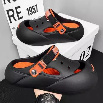 Обувь для похода по дерьму, мужская летняя новая сумка для вождения, пляжная обувь, модные сандалии, тапочки для улицы, мужская верхняя одежда 36