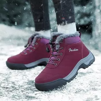 Обувь для пожилых людей, зимние бархатные утолщенные теплые ветрозащитные водонепроницаемые зимние ботинки для среднего и пожилого возраста, северо-восточные повседневные короткие ботинки для женщин 36