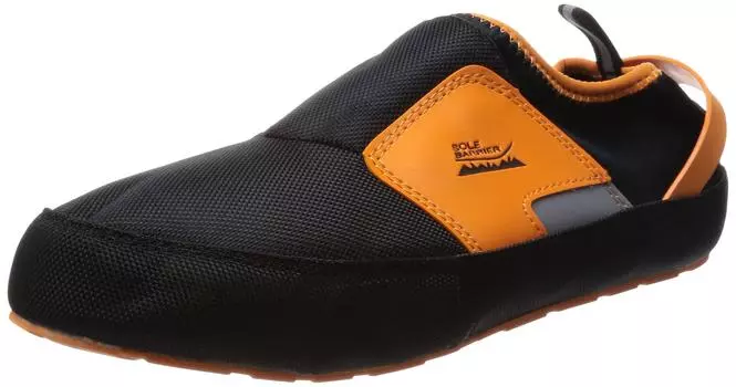 Обувь для предотвращения стихийных бедствий, с защитой от запаха и разрушения, унисекс, S [Margo], с защитой от наступания, антибактериальная, устойчивая, рабочая, 03, для взрослых, черная/оранжевая