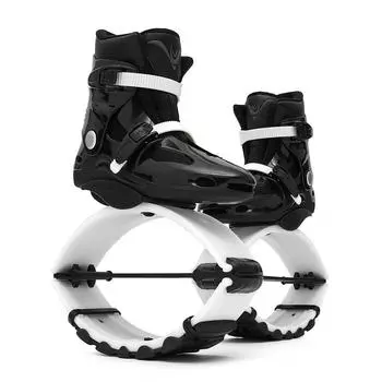 Обувь для прыжков кенгуру, утягивающие ботинки для коррекции фигуры, прыгающие спортивные ботинки для фитнеса для взрослых и детей, домашний тренажерный зал и фитнес M 33-35 чёрный/белый