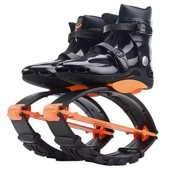 Обувь для прыжков в стиле кенгуру, обувь для прыжков в помещении и на открытом воздухе, прыгающие ботинки для фитнеса, бодибилдинга, обувь с отскоком L 36-38 оранжевый/чёрный