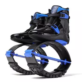 Обувь для прыжков в стиле кенгуру, прыгающие спортивные ботинки на открытом воздухе, мужская обувь для прыжков с отскоком L 36-38 чёрный/синий