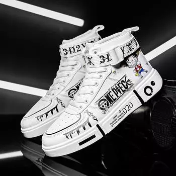 Обувь для родителей и детей Кроссовки Аниме Граффити Обувь для скейтборда Повседневная обувь Обувь для родителей и детей 31-44 36