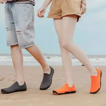 Обувь для ручья Мужская и женская обувь для фитнеса и йоги для пар, быстросохнущая обувь для пляжа, дайвинга, плавания 39 темно-серого