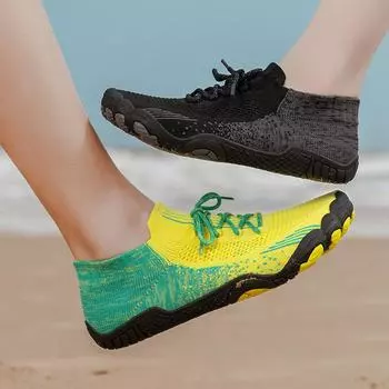 Обувь для ручья Мужская и женская обувь для фитнеса и йоги для пар, быстросохнущая обувь для пляжа, дайвинга, плавания 39 чёрный