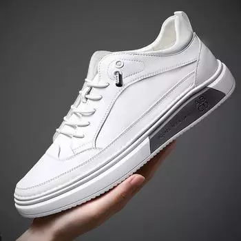 Обувь для серфинга мужская из коровьей кожи повседневная белая обувь мужская весенняя новинка студенческая удобная маленькая белая обувь мужская спортивная мужская обувь тренд 38