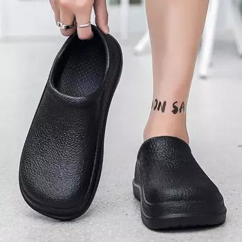 Обувь для шеф-повара Four Seasons 2024, новые мужские туфли, большие размеры, черные туфли для кухни, дождевые туфли 40